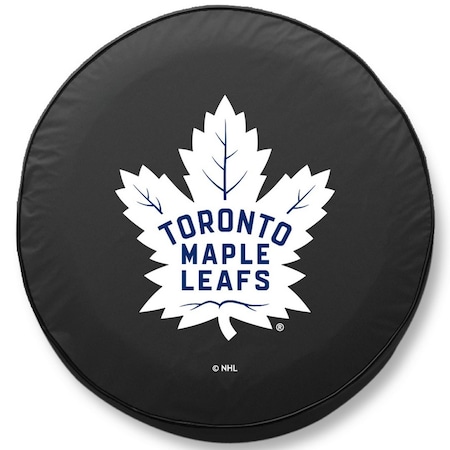 HOLLAND BAR STOOL CO 24 x 8 Toronto Maple Leafs Tire Cover TCNTorMplBK